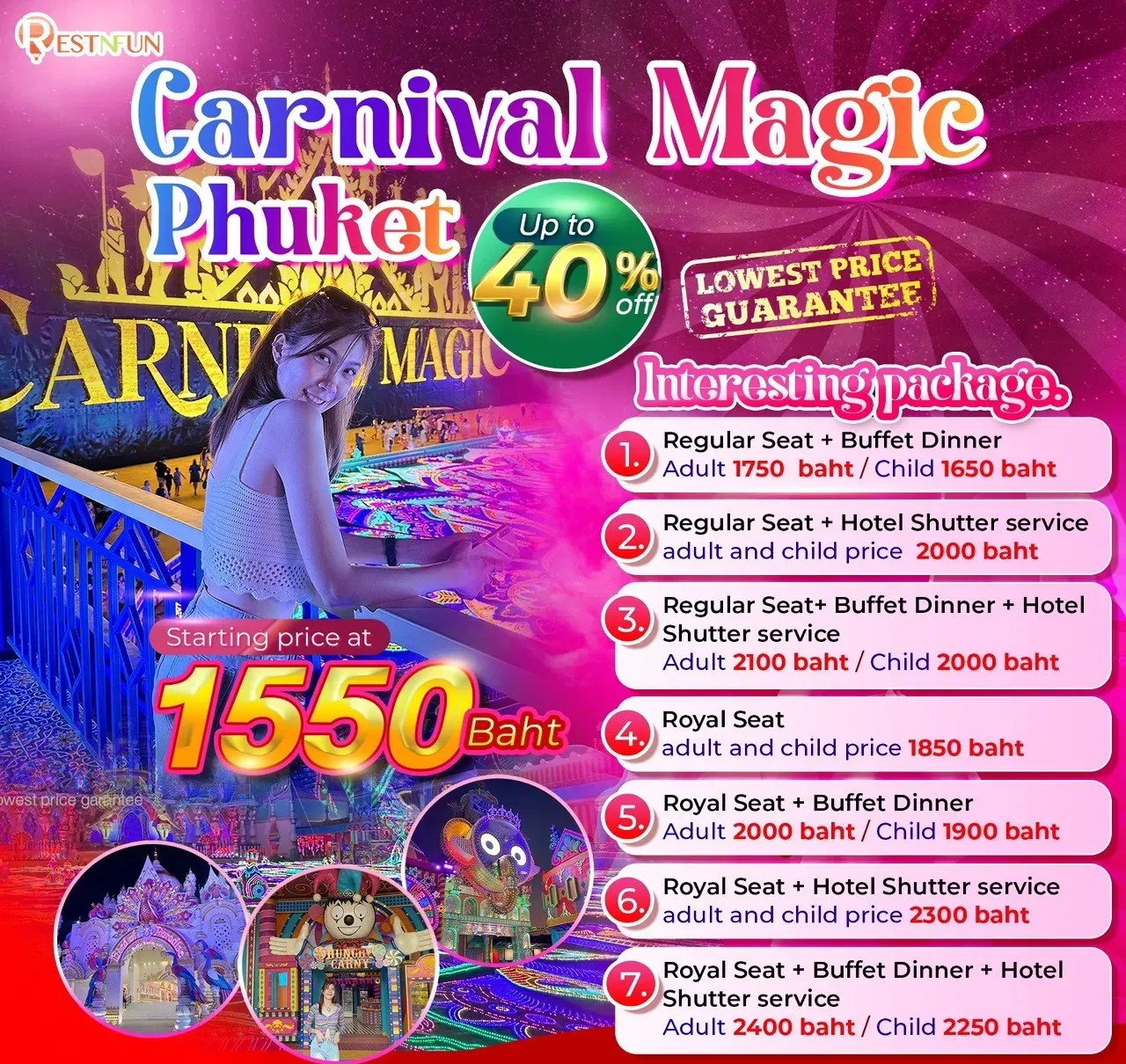 Carnival Magic tickets with promo code restnfun
